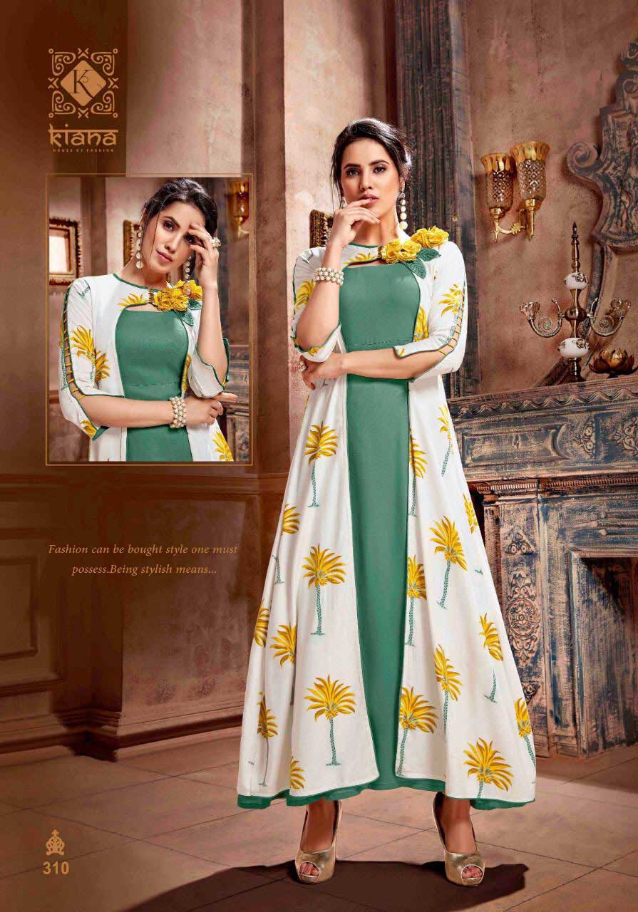 Vintage Vol-3 Kiana Fashion Launch Rayon Long Kurti Vintage Vol-3 Kiana Fashion Launch Rayon Long Kurti